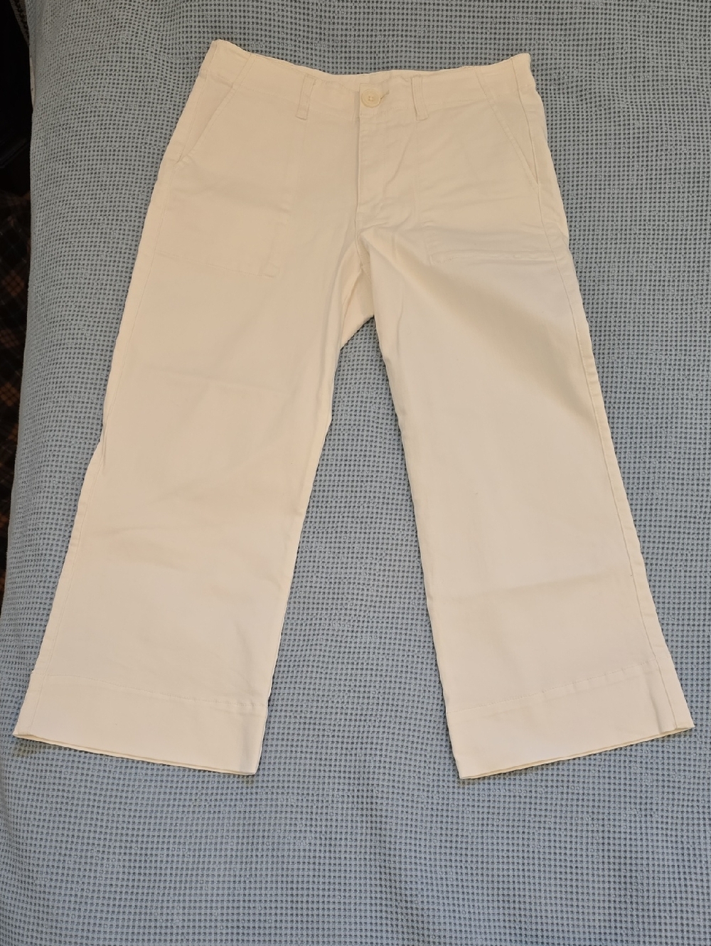 Cabi Women's White Wide Leg Pants Size 10 - Picture 8 of 13